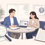 GABA英会話の無料体験レッスン受講者とカウンセラー